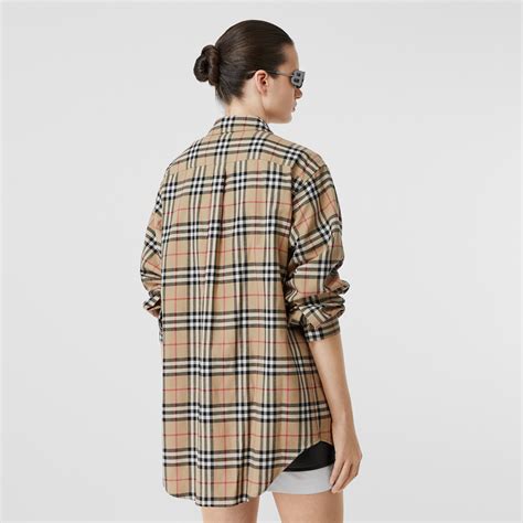 Burberry Vintage Check Cotton Flannel Shirt